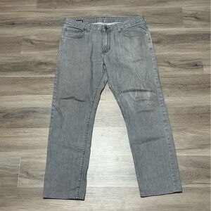Patagonia Men's 34x29 Jeans Gray Iron Clad Organic Cotton Straight Leg Hemmed